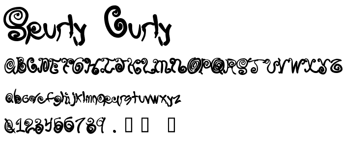 Spurly Curly font